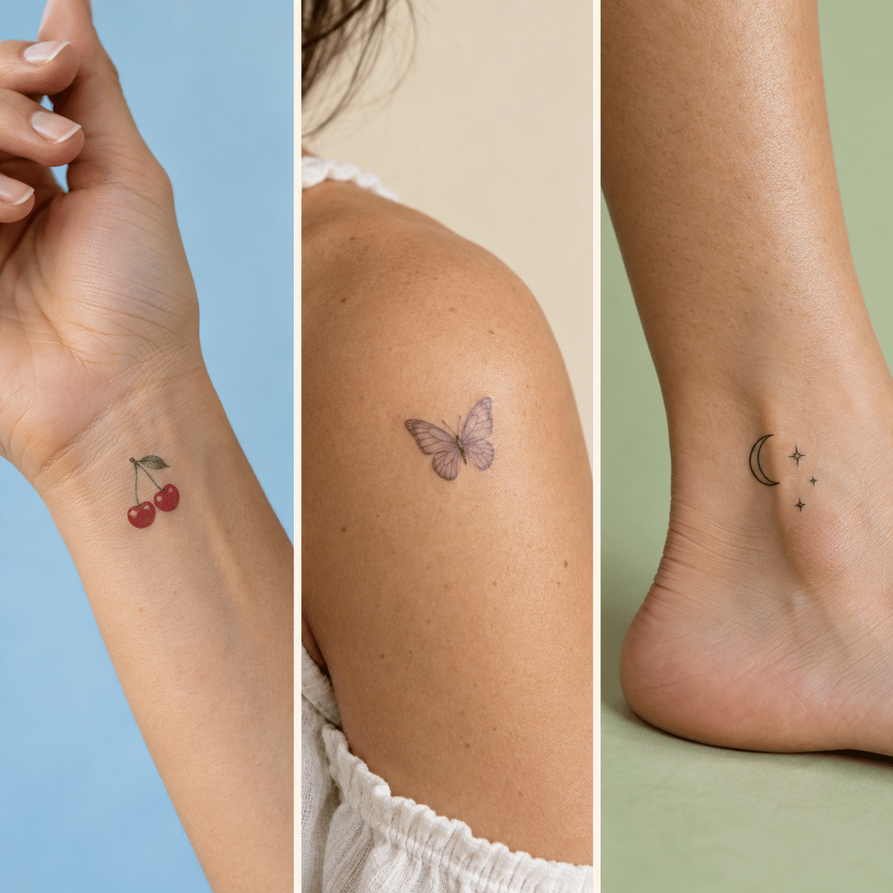 Patchi temporary tattoos worn on skin